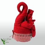 Best Art Towels Cisne Conjunto 3 Toalhas Vermelho - PBAT0068