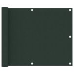 Tela de Varanda 75x300 cm Tecido Oxford Verde-escuro - 134996