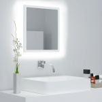 Espelho de Casa de Banho LED 40x8,5x37 cm Contraplacado Branco - 804908