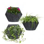 Citysens Pack 3 Planta de Parede Preto com Auto-irrigação e Capa de Textil