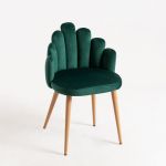 Cadeira Hand Veludo Verde