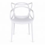 Impt-Home-Design Conjunto 4 Cadeiras PP Concha. 51.5 cm (Largura) 82.5 cm (Altura) 57 cm (Fundo) Branco