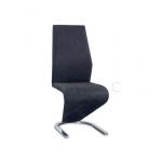 Impt-Home-Design Conjunto de 2 Cadeiras Alejandria Tela Cinzento Oscuro. 100 cm (Altura) 45 cm (Largura) 43 cm (Fundo) Cinzento Escuro