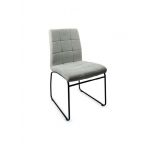 Impt-Home-Design Conjunto de 2 Cadeiras Lara Bege o Cinzento 85 cm (Altura) 48 cm (Largura) 52 cm (Fundo) Cinzento
