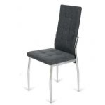 Impt-Home-Design Conjunto de 6 Cadeiras Segovia Capitoné 98 cm (Altura) 42 cm (Largura) 49 cm (Fundo) Cinzento
