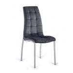 Impt-Home-Design Conjunto de 4 Cadeiras San Sebastián Velvet 96 cm (Altura) 42 cm (Largura) 55 cm (Fundo) Cinzento Escuro