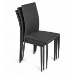 Impt-Home-Design Conjunto 6 Cadeiras Estofadas Tela Cinzento Antracita Vigo 89 Cm(alto)44 Cm(ancho)52 Cm(largo) Cinzento