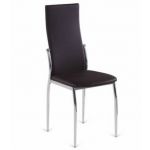 Impt-Home-Design Conjunto de 6 Cadeiras Segovia Couro Sintético 42 cm (Largura) 98 cm (Altura) 49 cm (Fundo) Preto