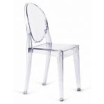 Impt-Home-Design Conjunto 4 Cadeiras de Policarbonato Ópera Sin Brazos. 48 cm (Largura) 90.5 cm (Altura) 38.5 cm (Fundo) Transparente