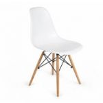 Impt-Home-Design Conjunto de 4 Cadeiras para Niños Branco Dereck Kid. 36 cm (Largura) 56 cm (Altura) 31 cm (Fundo) Branco