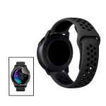 Kit Bracelete Sportystyle + Película de Hydrogel para Samsung Galaxy Galaxy Watch4 Classic - 46mm - Black / Black