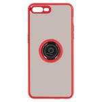 Avizar Capa para iPhone 7 Plus e 8 Plus Bi-material anel de suporte metálico - vermelho - BACK-KAMEO-RD-7L