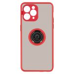 Avizar Capa para iPhone 11 Pro Max Bi-material anel de suporte metálico - vermelho - BACK-KAMEO-RD-11PM