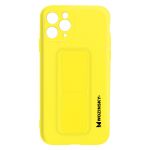Wozinsky Capa iPhone 11 Pro Max de silicone magnético amarelo - BACK-DURAN-YL-11PM
