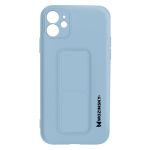 Wozinsky Capa iPhone 12 de silicone magnético azul - BACK-DURAN-BL-IP12