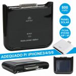 Powerbank 800ma C/ Painel Solar P/ Iphone3/4/5/6 SOLIPHONE01A