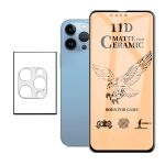 KIT Vidro Temperado CeramicGlass Full Cover + Película de Camara iPhone 13 Pro