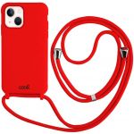 Cool Accesorios Capa para iPhone 13 Mini com Cordão Liso Red C59082