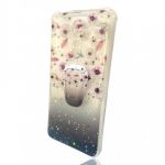 Xiaomi Capa Silicone Com Desenho Bling Glitter Redmi 9 6.53" Preto Flowers Com Kickstand