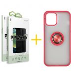 Skyhe Conjunto Skyhe 2x Película de Vidro Anti-spy + Capa para iPhone 13 Pro Max Gel Bumper Ring Red - 8434009700630
