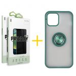 Skyhe Conjunto Skyhe 2x Película de Vidro Anti-spy + Capa para iPhone 13 Pro Max Gel Bumper Ring Green - 8434009700623