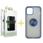 Skyhe Conjunto Skyhe 2x Película de Vidro Anti-spy + Capa para iPhone 13 Pro Max Gel Bumper Ring Blue - 8434009700616