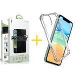 Skyhe Conjunto Skyhe 1x Película de Vidro Anti-spy + Capa para iPhone 13 Pro Gel Reforçado Clear - 8434009699385