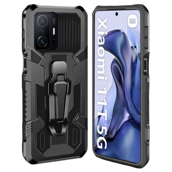 Capa Xiaomi Mi 11T / 11T Pro Armor Warrior Black KuantoKusta Capa Xiaomi Mi 11T / 11T Pro Armor Warrior Black KuantoKusta