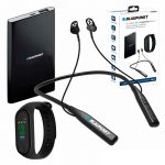 Blaupunkt SmartBand BLP1560 Bluetooth + Powerbank 4000mAh + Headphones Bluetooth (Preto) - BLP1560002133