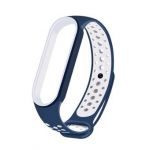 Pulseira Bracelete SportyStyle - Xiaomi Mi Band 5 - Azul / Branco