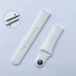 Pulseira de Substituição 20mm para Amazfit GTS / Bip / Bip Lite / Bip S / GTR 42mm / Ticwatch / Huawei / Samsung Elegance Silicone White