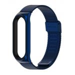 Bracelete Xiaomi Mi Band 3 / 4 Metal Blue Marinho