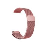 Bracelete Milanese Loop Fecho Magnético para Garmin Série Legacy Hero, Capitã Marvel 40mm Pink