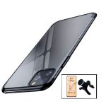 Kit Vidro Temperado CeramicGlass Full Cover + Capa SlimArmor + Suporte Magnético de Carro Reforçado para iPhone 13 Pro - Black