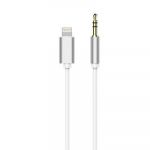 Adaptador Hf/Audio Iphone Lightning 8-Pin + Jack 3,5Mm Branco Cable (Male)