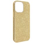 Avizar Capa para iPhone 13 Mini com Brilhantes Silicone Semi-rigido Dourado - TPU-PAPAY-GD-13MI