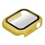 Avizar Capa Apple Watch Serie 7 (45mm) Rígido Ultra Fino Vidro Protector Amarelo - BACK-TEMP-YL-SW45