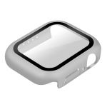 Avizar Capa Apple Watch Serie 7 (45mm) Rígido Ultra Fino Vidro Protector Branco - BACK-TEMP-WH-SW45