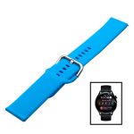 Kit Bracelete Silicone Com Fivela + Película de Hidrogel para Samsung Galaxy Watch Bluetooth 46mm - Azul Céu - 7427285646175