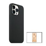 Kit Vidro Temperado Ceramica Full Cover + Capa Proteção Traseira Silicone para iPhone 13 Pro - 7427285654644