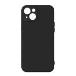 Avizar Capa para iPhone 13 Mini Silicone Semi-rígido com Acabamento Soft Touch Preto - Tpu-kamat-bk-13mi
