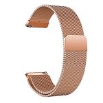 Bracelete Milanese Loop Fecho Magnético para Motorola Moto Watch 100 - Rosa
