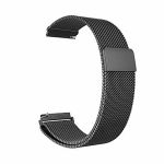 Bracelete Milanese Loop Fecho Magnético para Motorola Moto Watch 100 Black