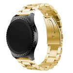 Bracelete Aço Stainless Lux + Ferramenta para Garmin Venu Sq - Music Edition Gold