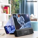 Innovagoods Capa Livro Função Suporte Amplificador de Ecrã com Altifalante para Telemóveis Mobimax