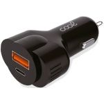 Cool Accesorios Carregador de Carro USB 2.0 + USB-C PD 30W Black