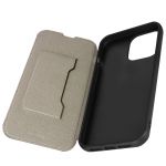Akashi Capa Fólio iPhone 13 Pro Couro Genuíno com Suporte e Video Preto - Folio-aka-lea-bk-13pr