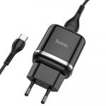 Cabo Hoco Charger Usb 3A Qc3.0 Fast Charge Special Single Port Cable N3 Preto