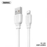 Cabo Remax Cable Iphone Lightning 8-Pin Suji Pro 2,4A Rc-138I Branco