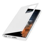 Samsung Capa Fólio para Galaxy S22 Ultra Smart Clear View Cover Orginal Branco - FOLIO-SAM-VIEW-WH-S22U
